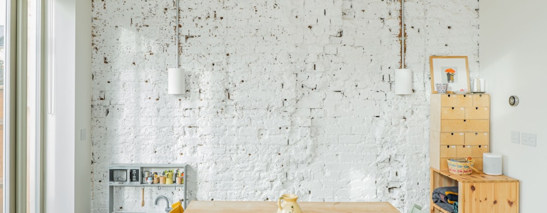 Renovated warehouse living loft with exposed brick and high ceilings - Renovated warehouse living