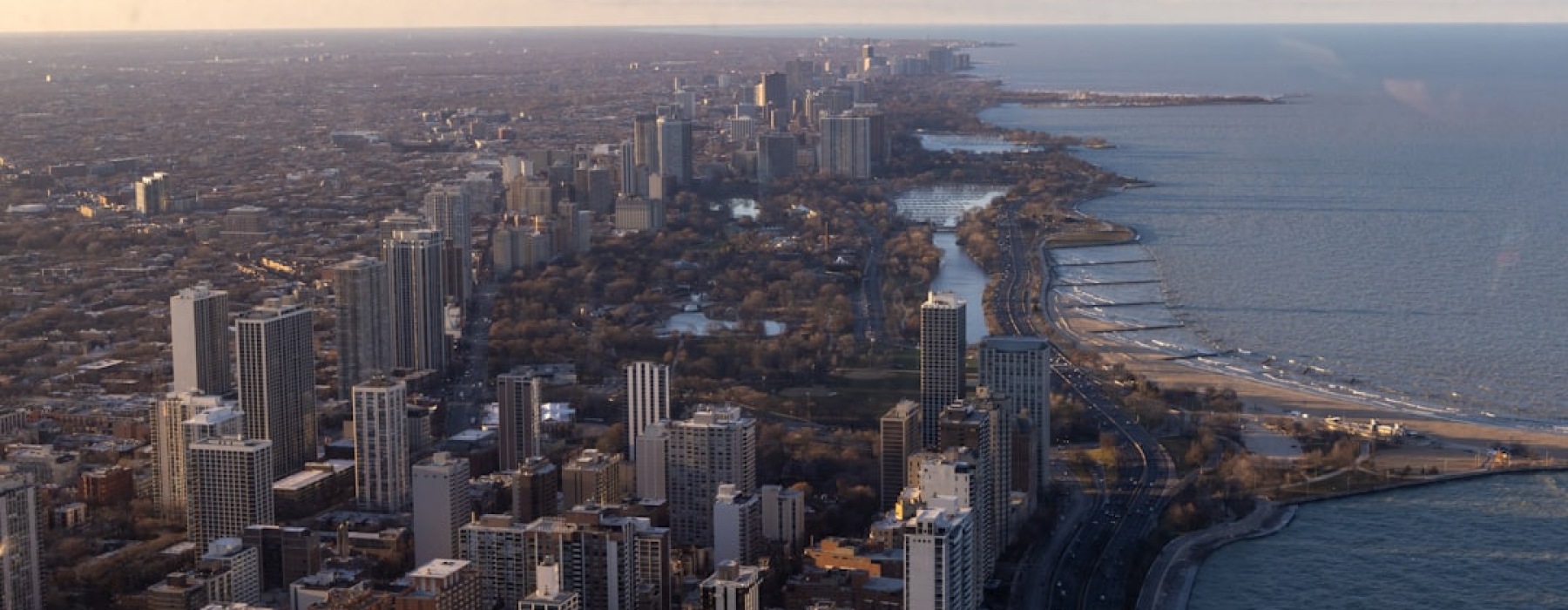 River North new construction Chicago skyline